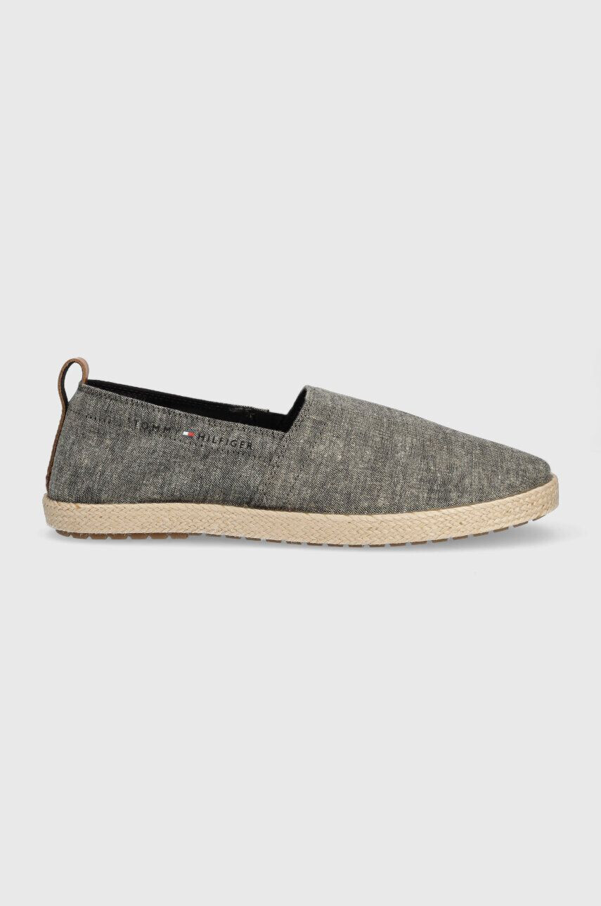 Tommy Hilfiger espadrilles TH ESPADRILLE CORE CHAMBRAY bézs FM0FM04451 - Pepit.hu