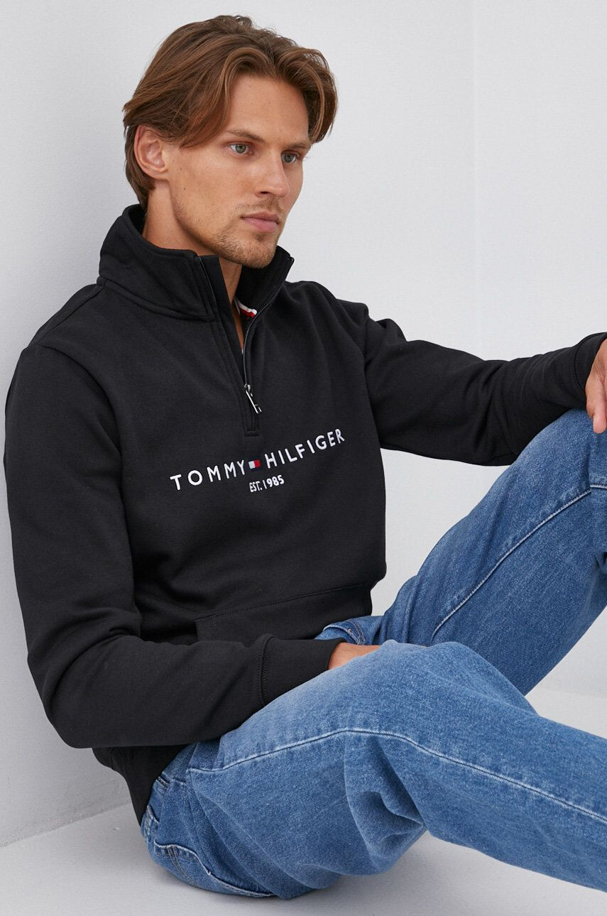 Tommy Hilfiger felső fekete férfi sima - Pepit.hu