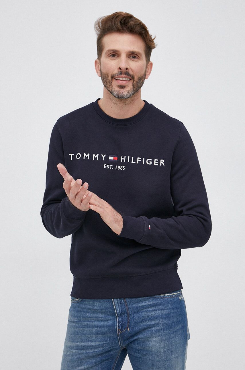 Tommy Hilfiger felső sötétkék férfi nyomott mintás - Pepit.hu