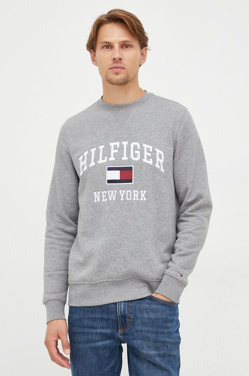 Tommy Hilfiger felső szürke férfi nyomott mintás - Pepit.hu