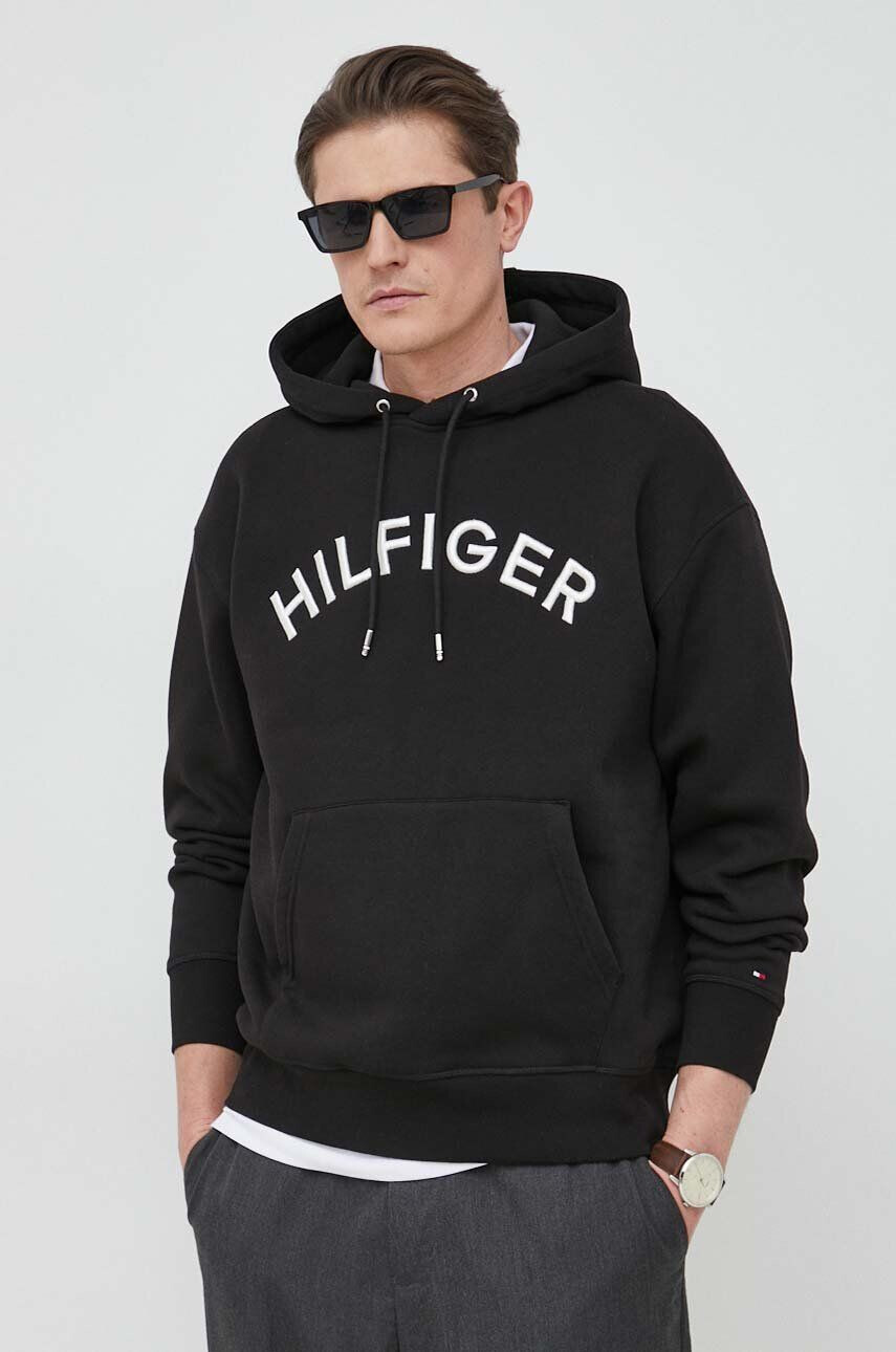 Tommy Hilfiger felső sárga férfi nyomott mintás kapucnis - Pepit.hu