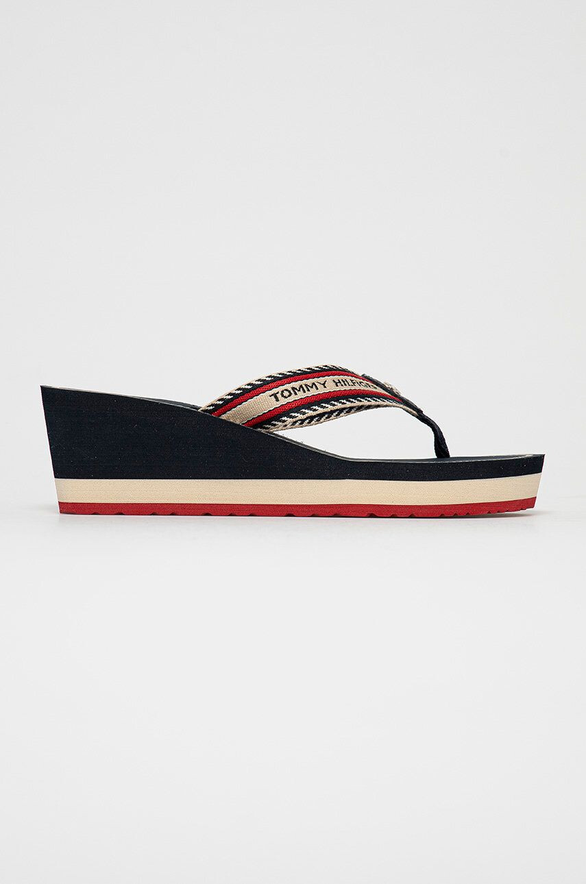 Tommy Hilfiger flip-flop sötétkék női lapos talpú - Pepit.hu