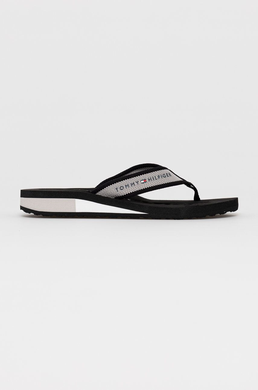 Tommy Hilfiger flip-flop fekete női lapos talpú - Pepit.hu