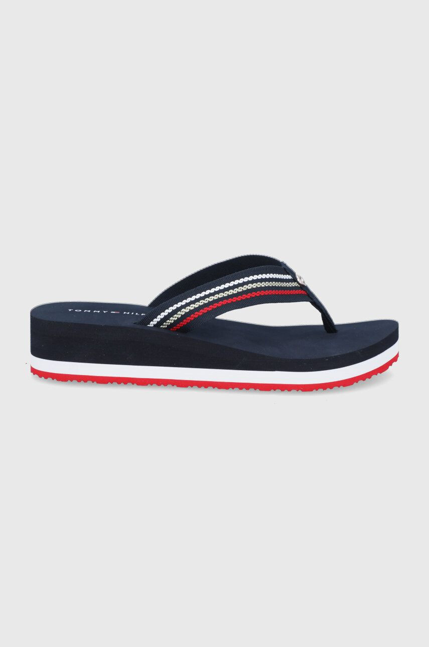 Tommy Hilfiger flip-flop sötétkék női platformos - Pepit.hu