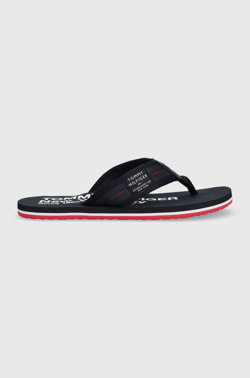 Tommy Hilfiger flip-flop FM0FM04410 HILFIGER PATCH BEACH SANDAL sötétkék férfi - Pepit.hu