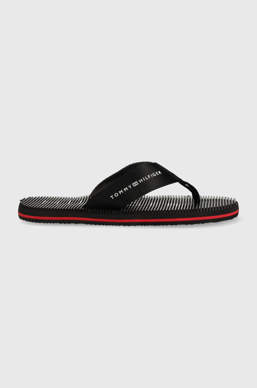 Tommy Hilfiger flip-flop MASSAGE FOOTBED BEACH SANDAL fekete férfi FM0FM04474 - Pepit.hu