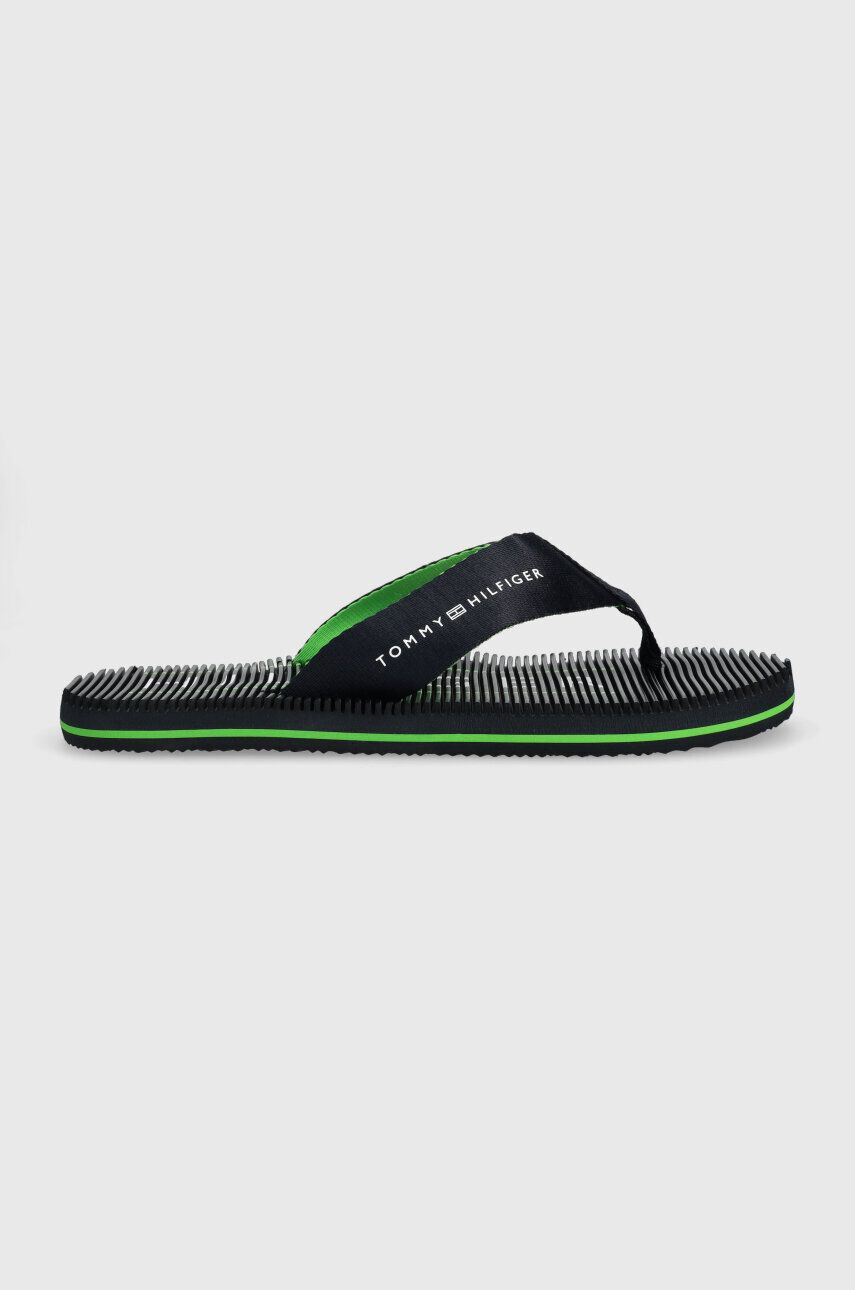 Tommy Hilfiger flip-flop MASSAGE FOOTBED BEACH SANDAL sötétkék férfi FM0FM04474 - Pepit.hu