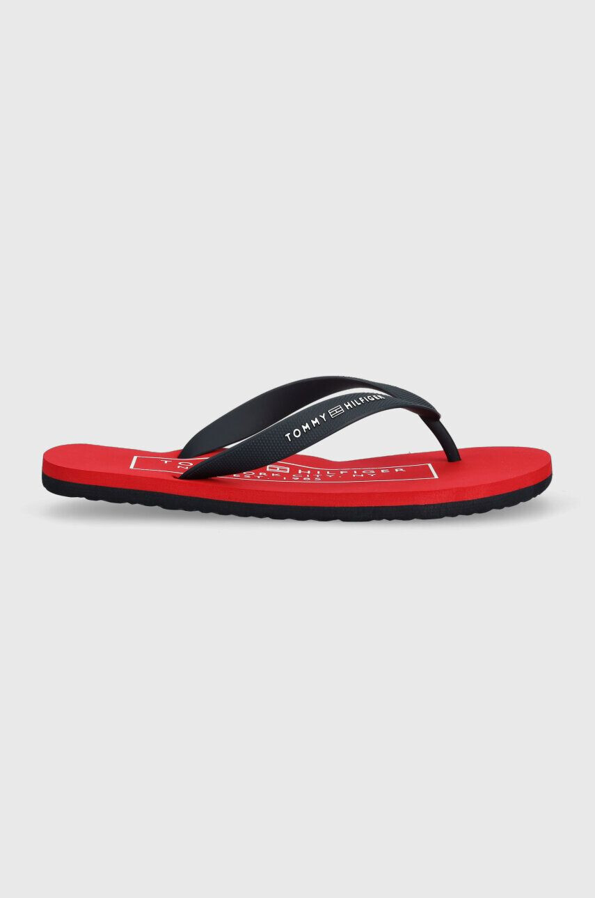 Tommy Hilfiger flip-flop RUBBER HILFIGER BEACH SANDAL sötétkék férfi FM0FM04468 - Pepit.hu