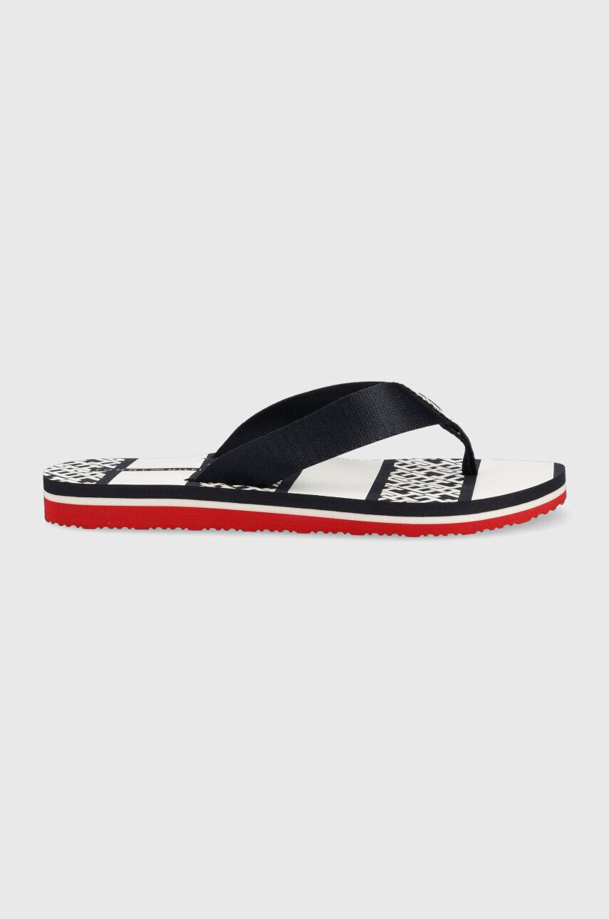 Tommy Hilfiger flip-flop TH MONOGRAM ESSENTIAL SANDAL női lapos talpú FW0FW07162 - Pepit.hu