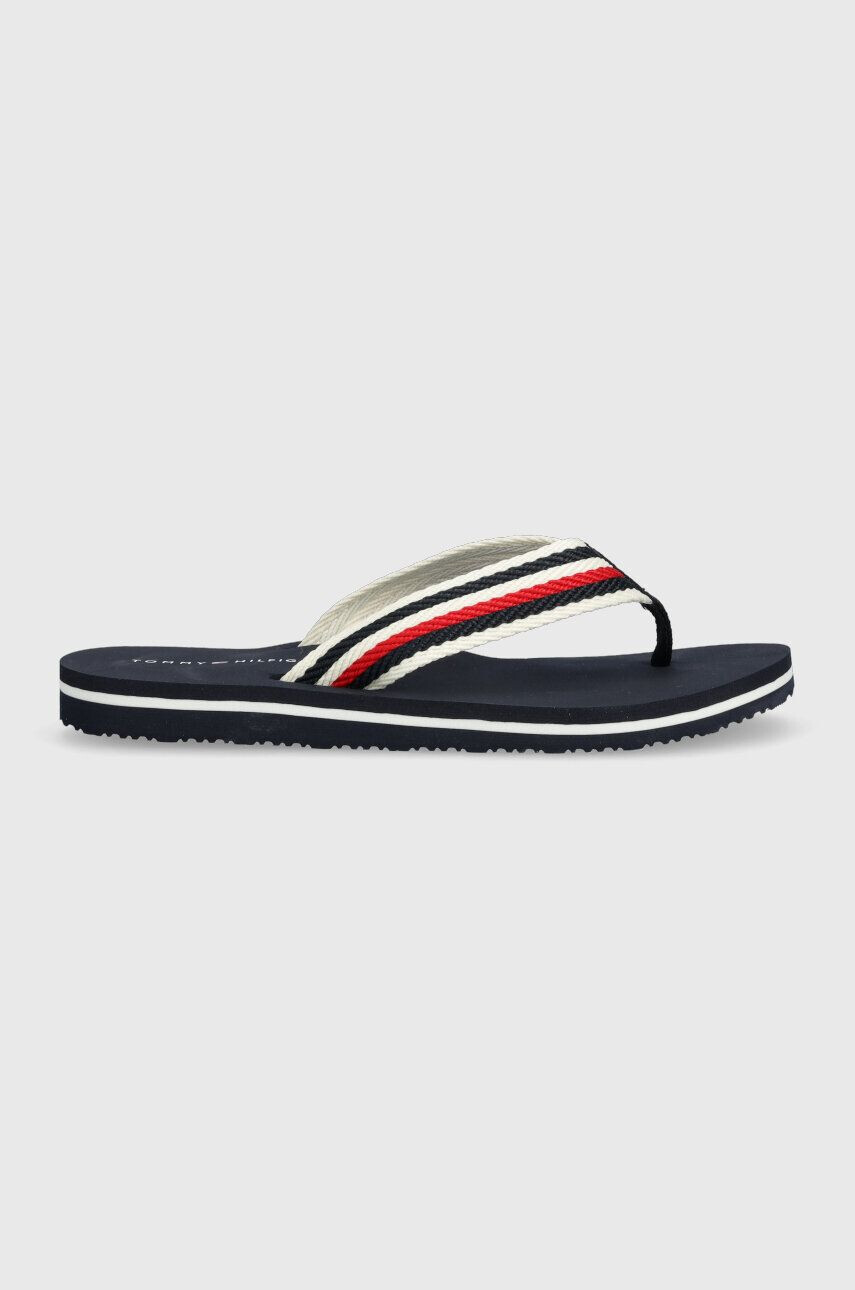 Tommy Hilfiger flip-flop TOMMY ESSENTIAL COMFORT SANDAL sötétkék női lapos talpú FW0FW07147 - Pepit.hu