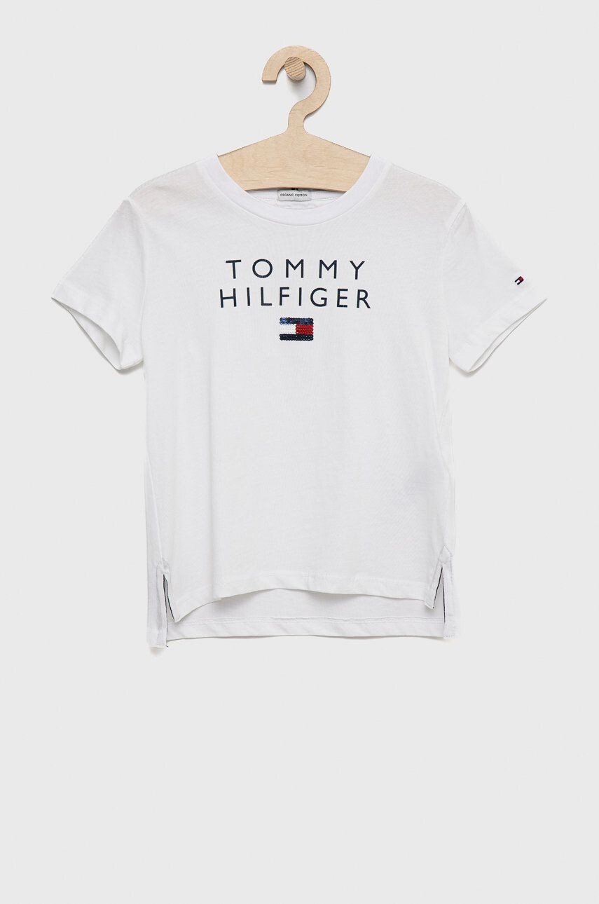 Tommy Hilfiger gyerek pamut póló sima - Pepit.hu