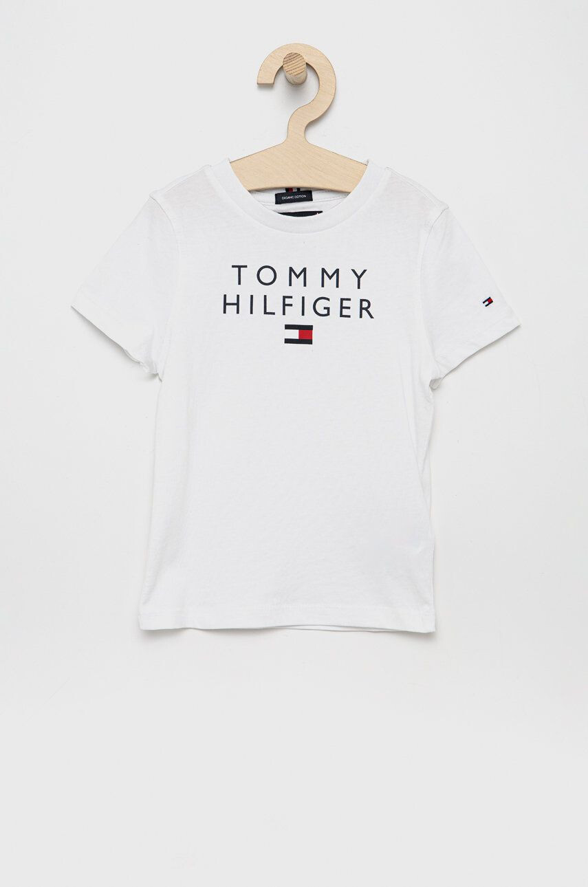 Tommy Hilfiger gyerek pamut póló fehér nyomott mintás - Pepit.hu