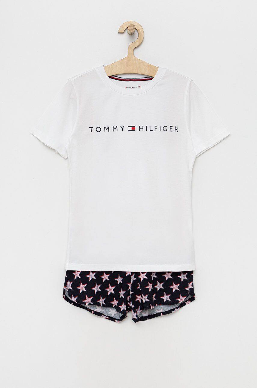 Tommy Hilfiger gyerek pizsama sötétkék nyomott mintás - Pepit.hu