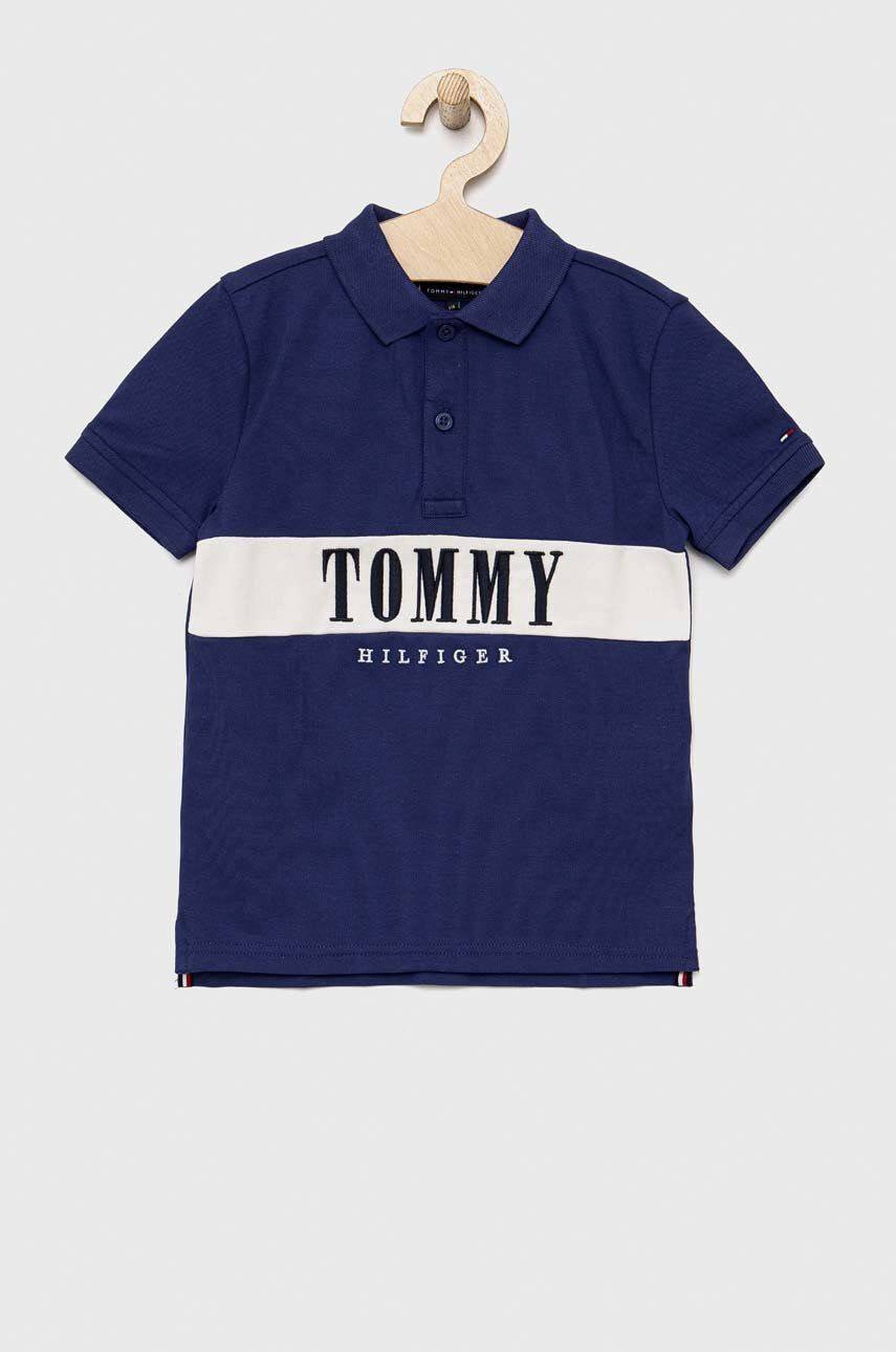 Tommy Hilfiger gyerek póló sötétkék nyomott mintás - Pepit.hu