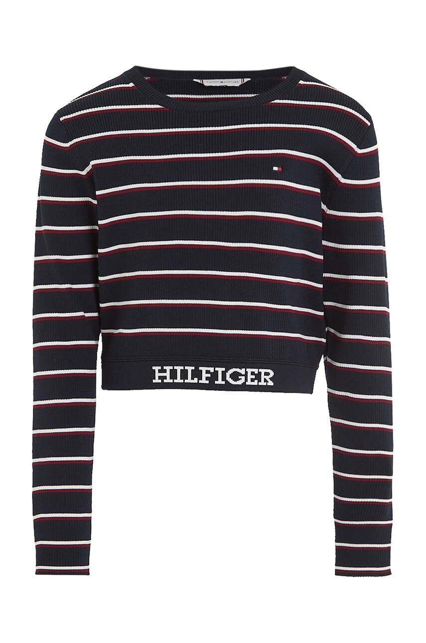 Tommy Hilfiger gyerek pulóver sötétkék könnyű - Pepit.hu