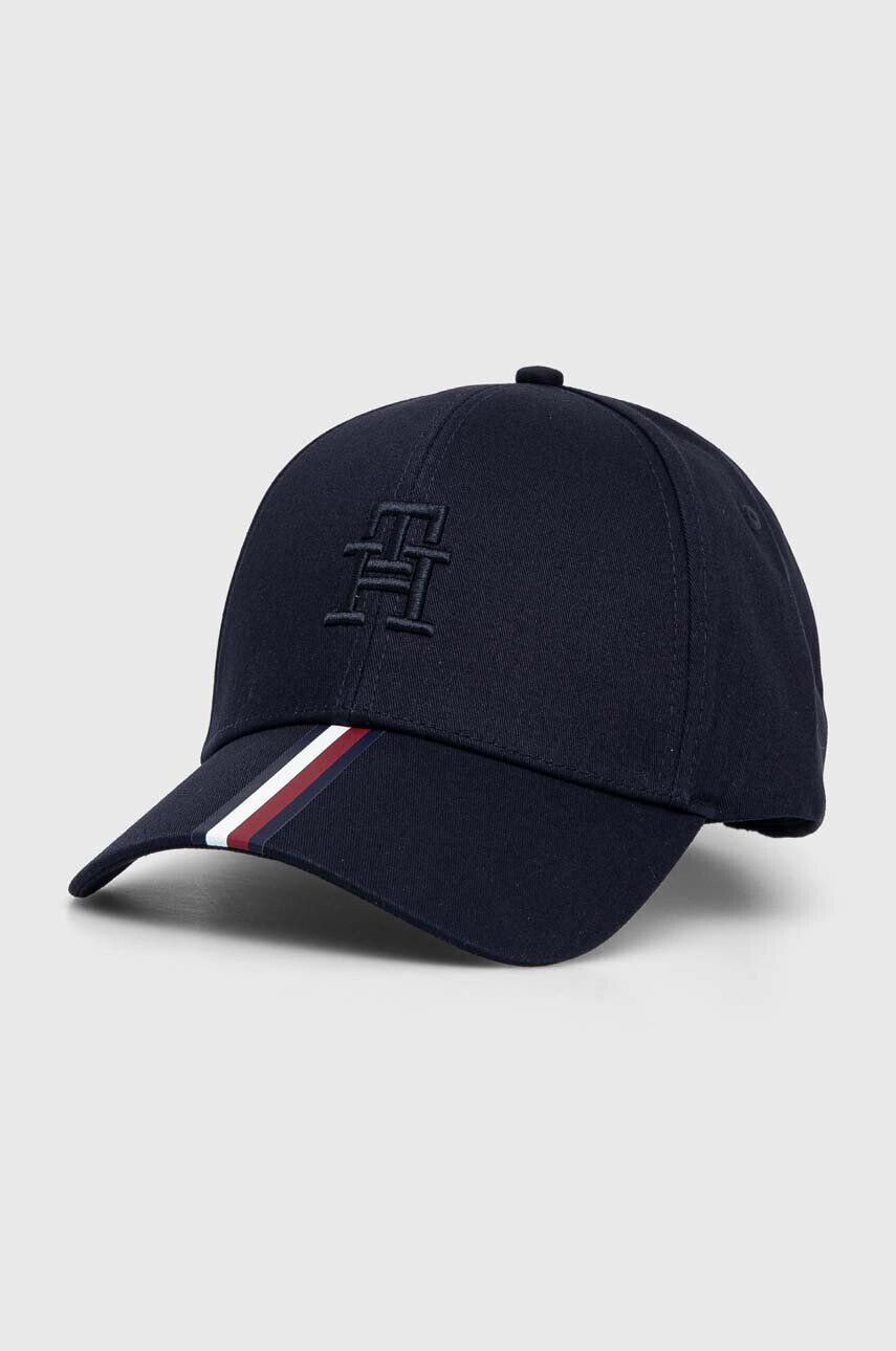 Tommy Hilfiger pamut baseball sapka sötétkék nyomott mintás - Pepit.hu