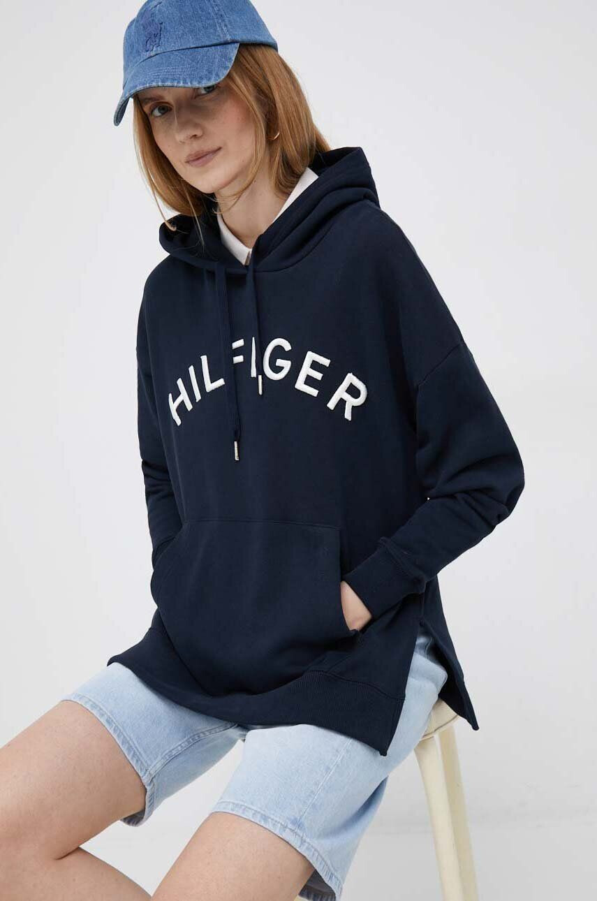 Tommy Hilfiger pamut melegítőfelső narancssárga férfi nyomott mintás - Pepit.hu