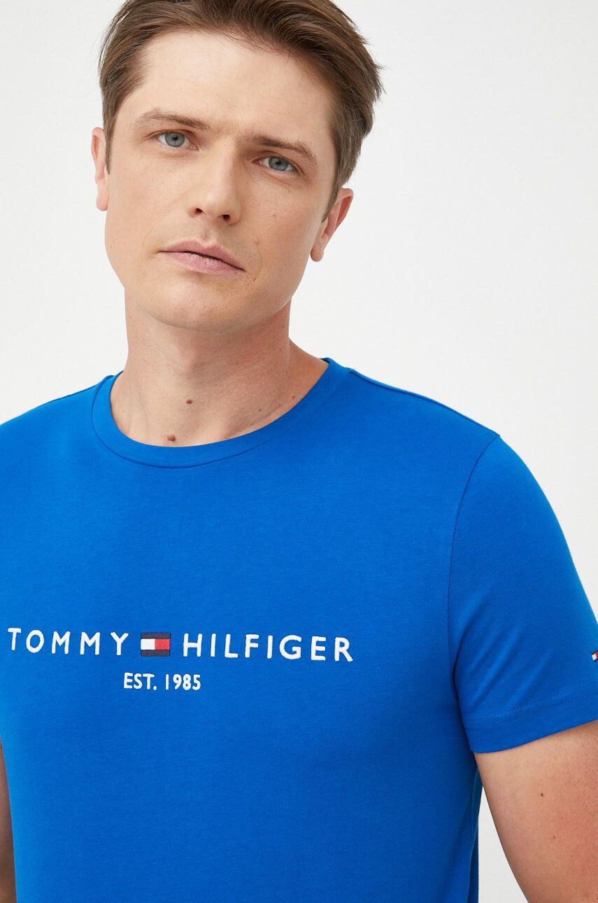 Tommy Hilfiger pamut póló nyomott mintás - Pepit.hu