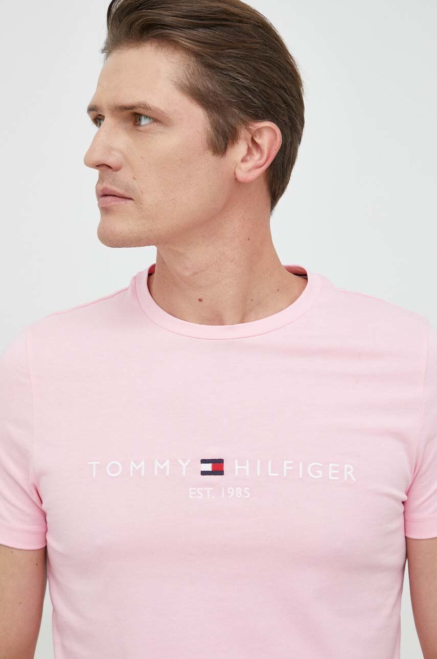 Tommy Hilfiger pamut póló nyomott mintás - Pepit.hu