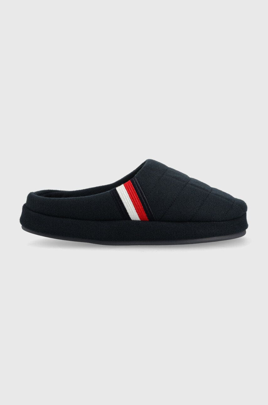 Tommy Hilfiger papucs Fm0fm04346 Corporate Hilfiger Homeslipper sötétkék - Pepit.hu