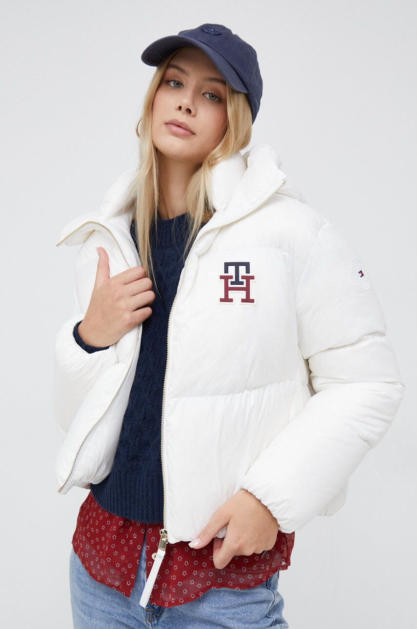 Tommy Hilfiger pehelydzseki női fehér téli - Pepit.hu