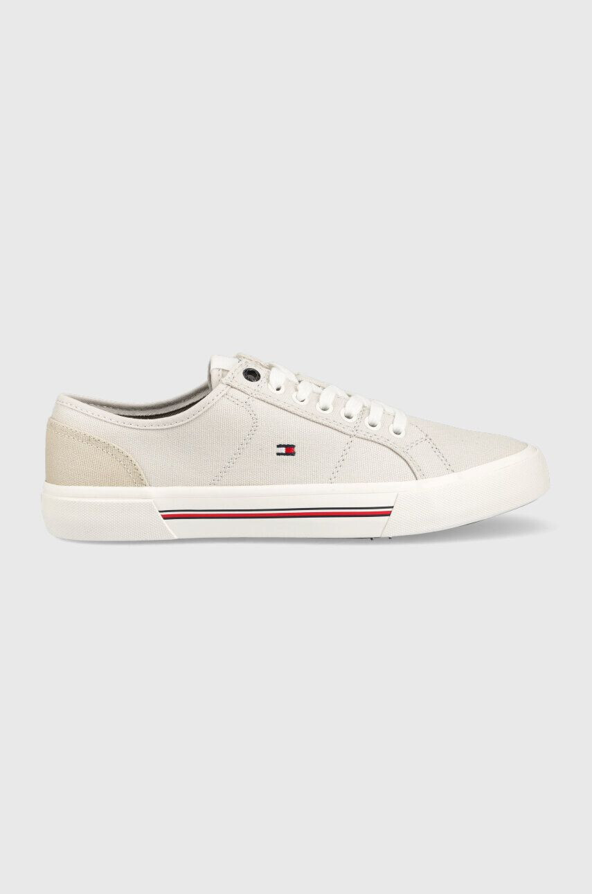 Tommy Hilfiger sportcipő CORE CORPORATE VULC CANVAS szürke férfi - Pepit.hu