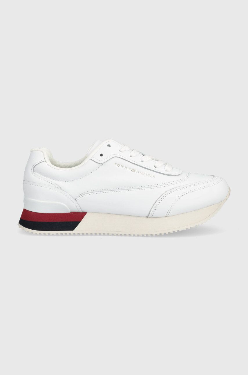 Tommy Hilfiger sportcipő FW0FW06836 LUX LEATHER SNEAKER fehér - Pepit.hu