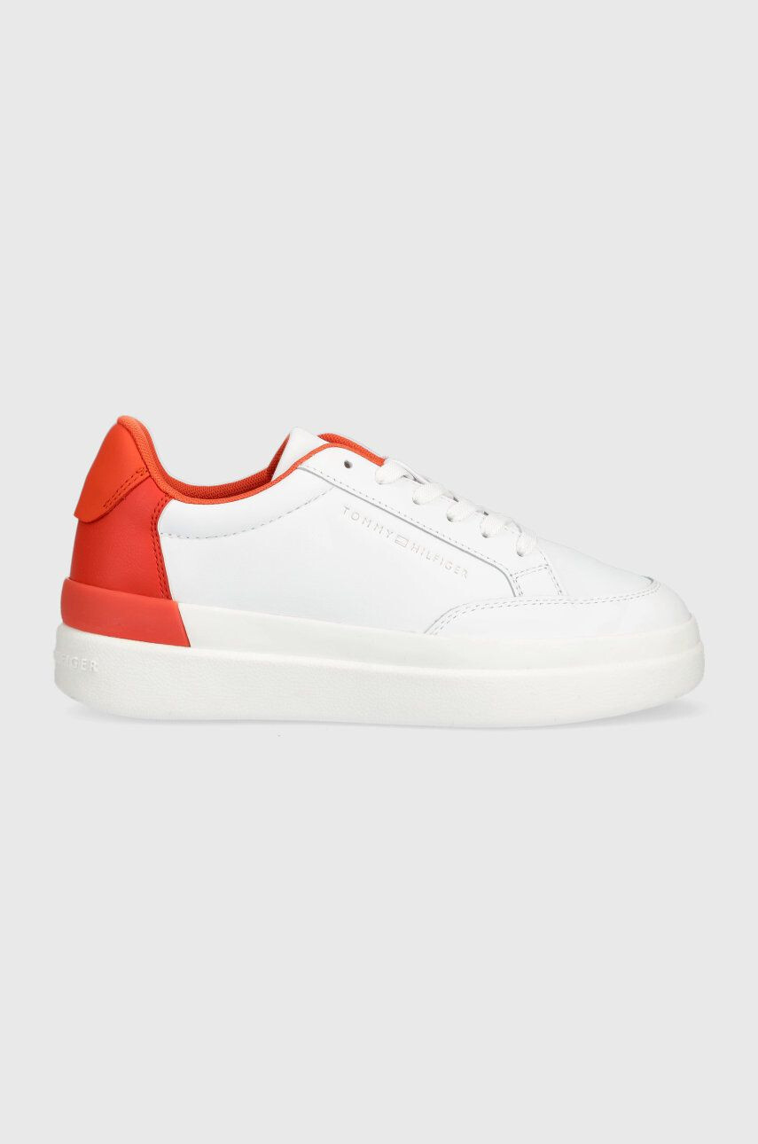 Tommy Hilfiger sportcipő FW0FW06896 FEMININE SNEAKER WITH COLOR POP fehér - Pepit.hu