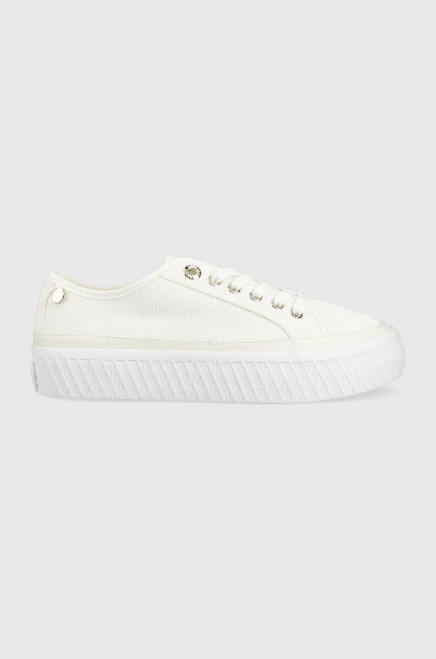 Tommy Hilfiger sportcipő PLATFORM VULCANIZED SNEAKER fehér - Pepit.hu