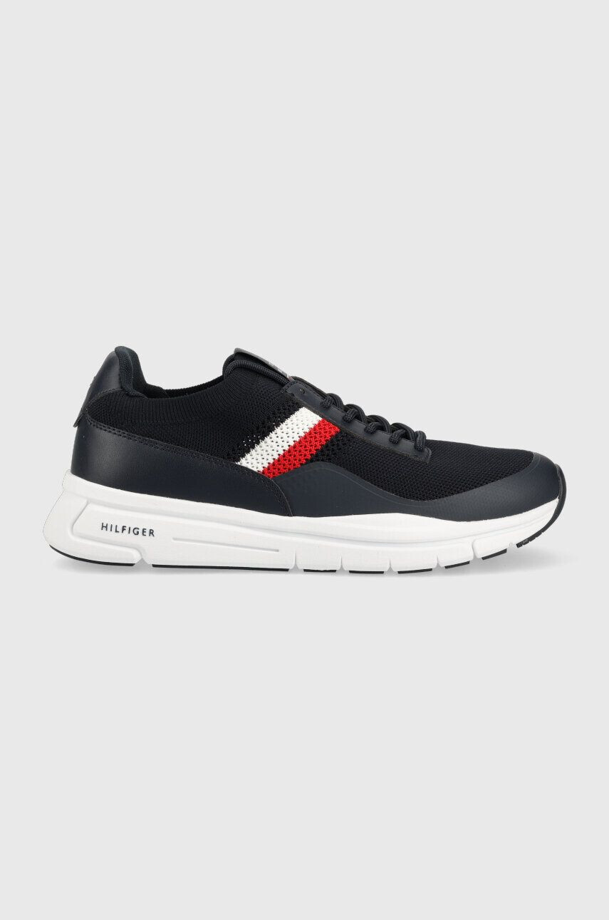 Tommy Hilfiger sportcipő PREMIUM LIGHTWEIGHT RUNNER KNIT sötétkék - Pepit.hu