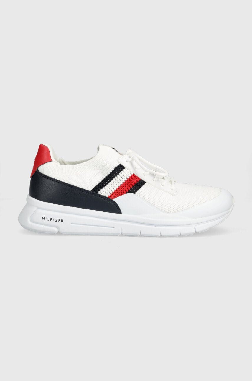 Tommy Hilfiger sportcipő PREMIUM LIGHTWEIGHT RUNNER KNIT fehér - Pepit.hu