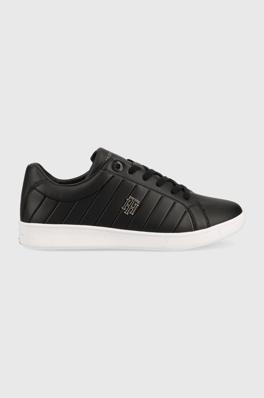 Tommy Hilfiger sportcipő Th Bio Court Sneaker Classic fekete - Pepit.hu