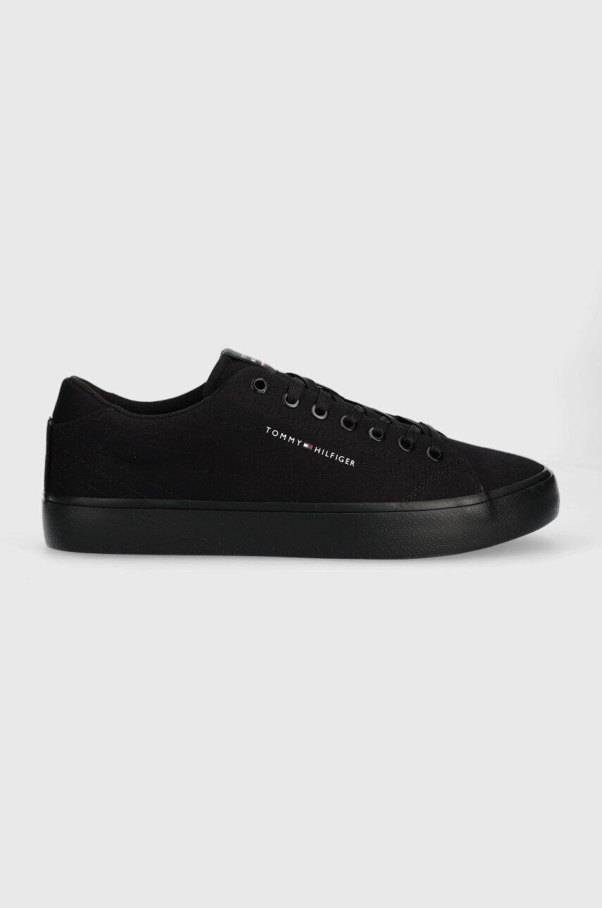 Tommy Hilfiger sportcipő TH HI VULC CORE LOW fekete férfi FM0FM04686 - Pepit.hu