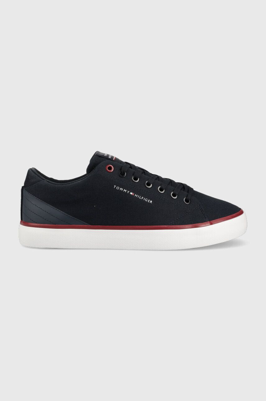 Tommy Hilfiger sportcipő TH HI VULC CORE LOW CANVAS sötétkék FM0FM04737 - Pepit.hu