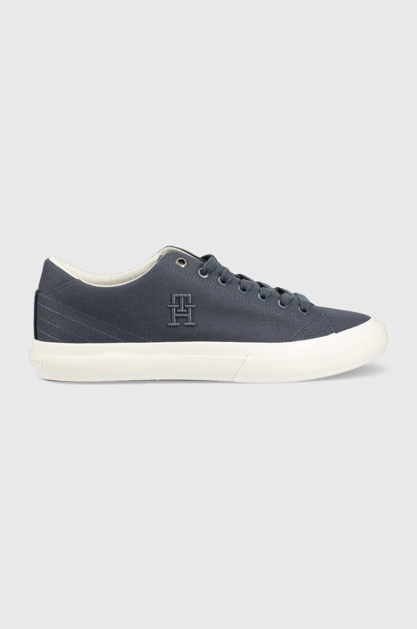 Tommy Hilfiger sportcipő TH HI VULC STREET LOW sötétkék férfi FM0FM04688 - Pepit.hu