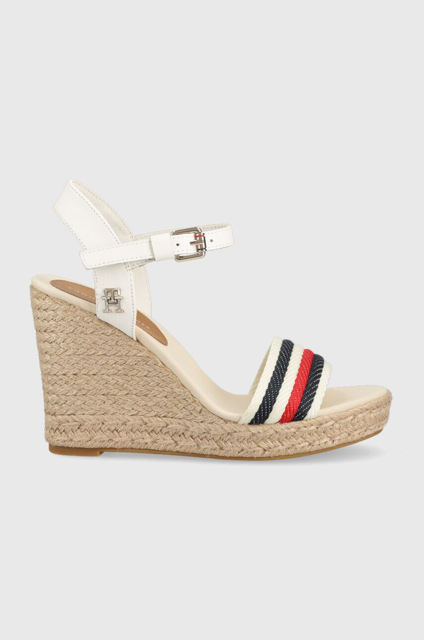 Tommy Hilfiger szandál CORPORATE WEDGE bézs női éksarkú FW0FW07086 - Pepit.hu