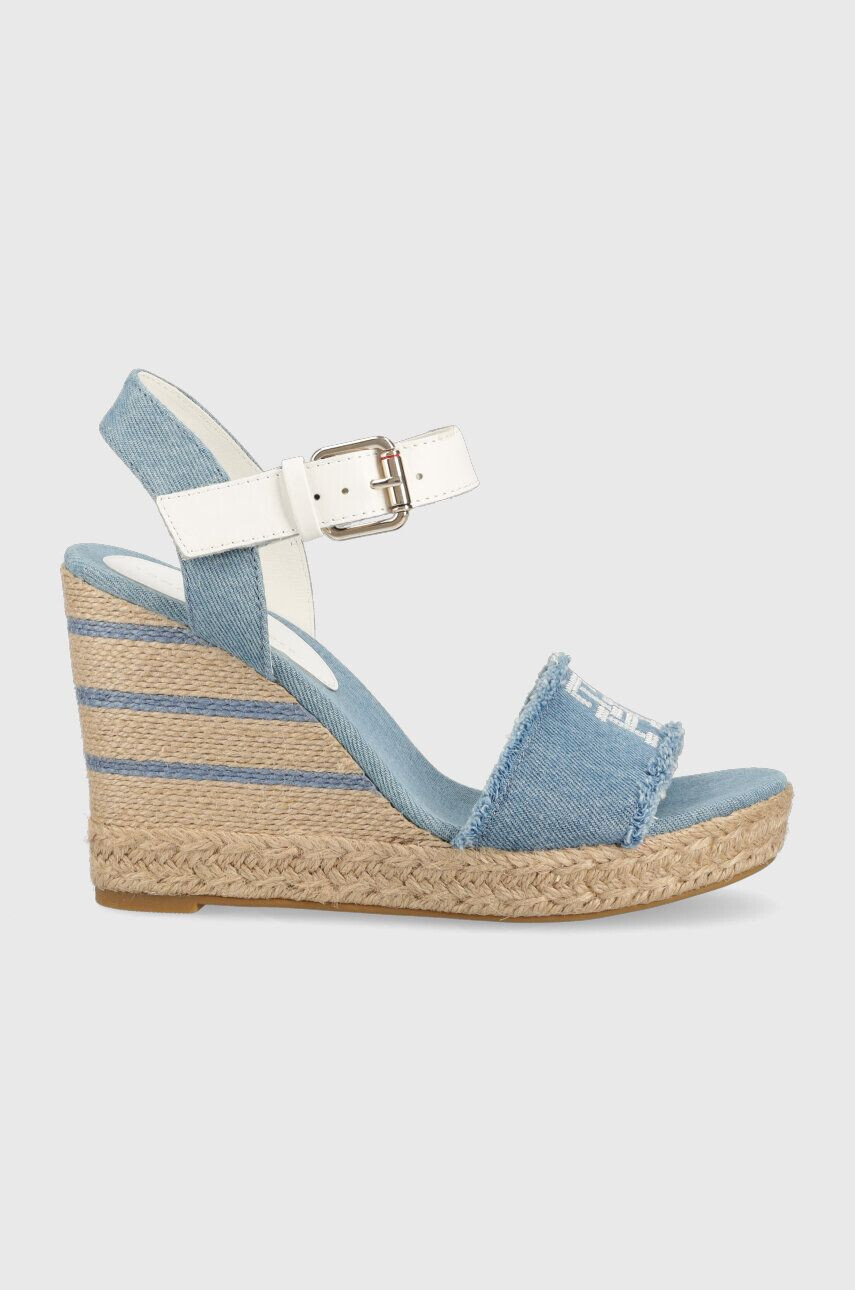 Tommy Hilfiger szandál DENIM WEDGE SANDAL női éksarkú FW0FW07079 - Pepit.hu