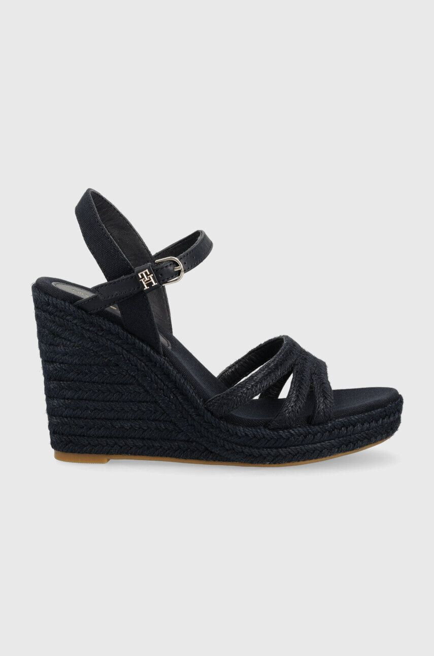 Tommy Hilfiger szandál ESSENTIAL BASIC WEDGE SANDAL sötétkék női éksarkú FW0FW07220 - Pepit.hu