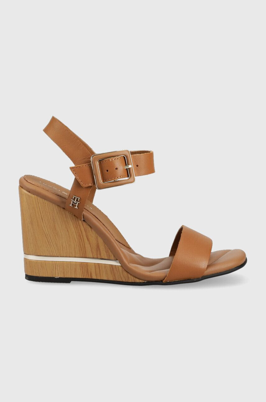 Tommy Hilfiger szandál HARDWARE WEDGE SANDAL fekete női éksarkú FW0FW07074 - Pepit.hu