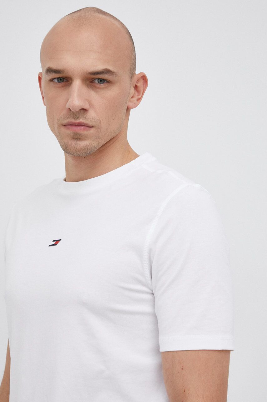 Tommy Hilfiger t-shirt fehér férfi sima - Pepit.hu