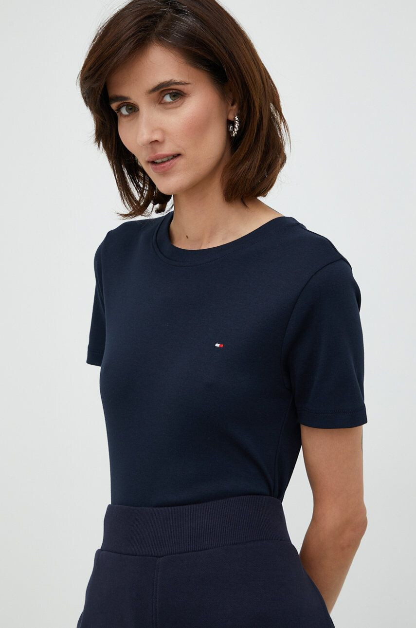 Tommy Hilfiger t-shirt női sötétkék - Pepit.hu