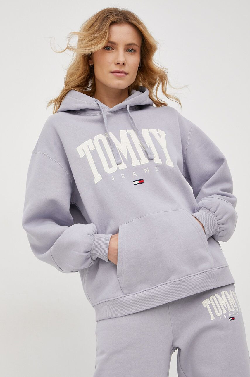 Tommy Jeans felső sötétkék férfi nyomott mintás - Pepit.hu