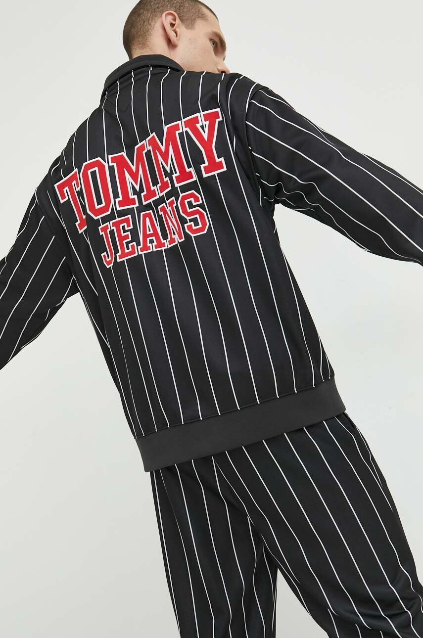 Tommy Jeans felső fekete férfi mintás - Pepit.hu