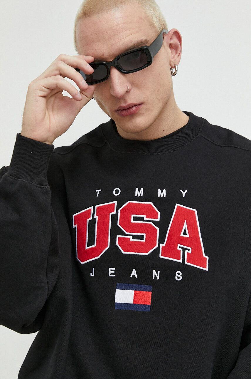 Tommy Jeans felső sötétkék férfi sima kapucnis - Pepit.hu