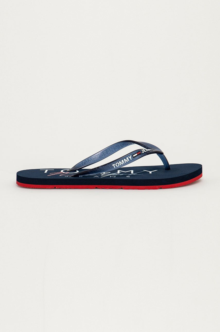 Tommy Jeans flip-flop sötétkék női lapos talpú - Pepit.hu