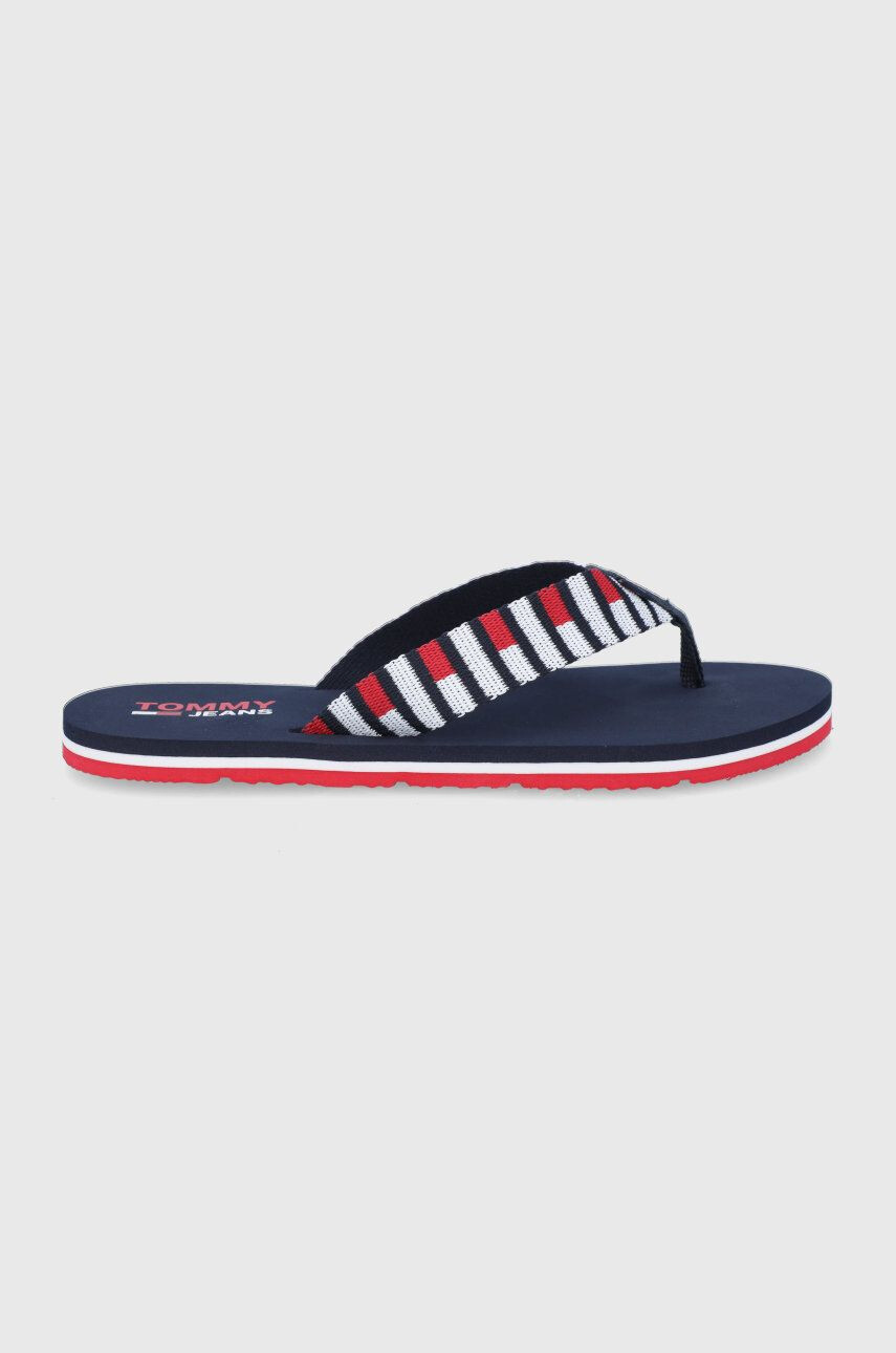 Tommy Jeans flip-flop sötétkék női lapos talpú - Pepit.hu