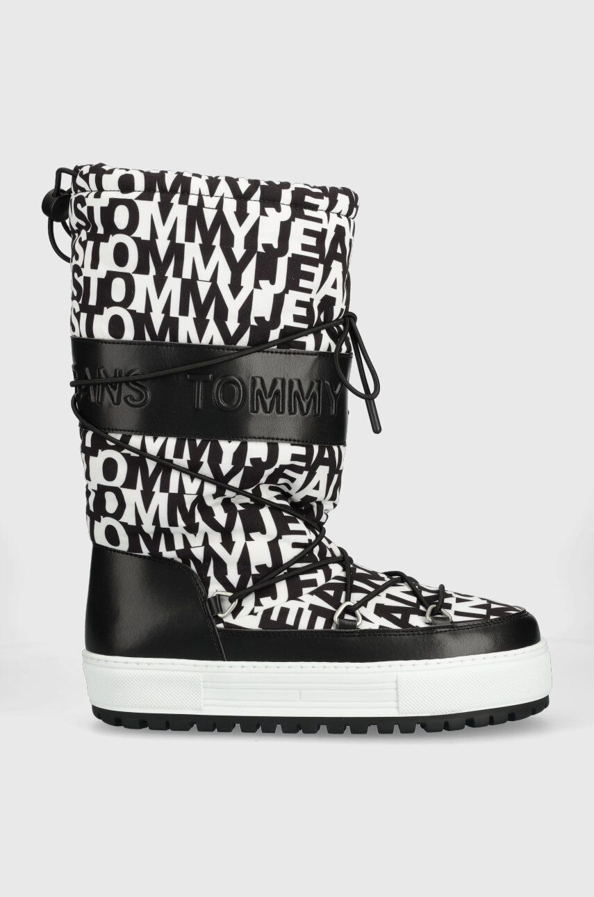 Tommy Jeans hócipő EN0EN02163 SNOWBOOT HIGH LOGO fekete - Pepit.hu