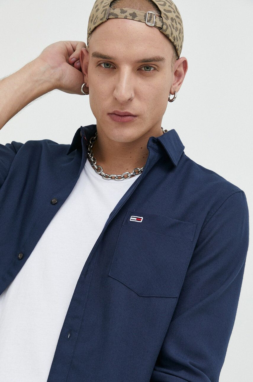 Tommy Jeans ing férfi galléros sötétkék regular - Pepit.hu