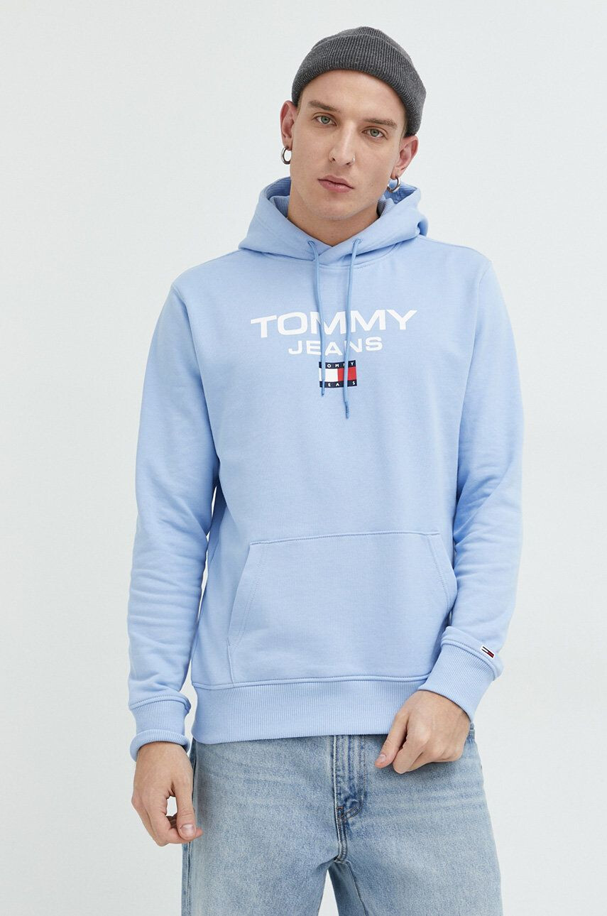 Tommy Jeans pamut melegítőfelső piros férfi nyomott mintás - Pepit.hu