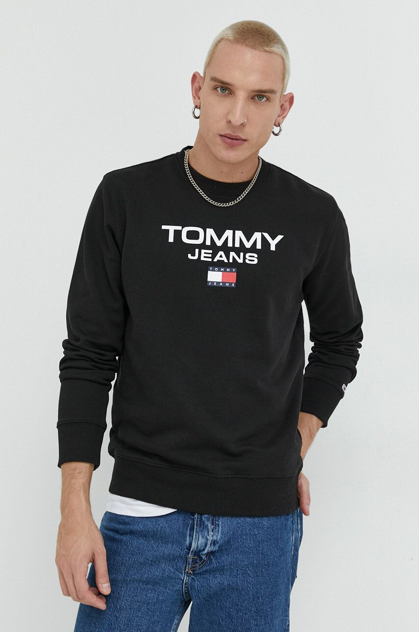 Tommy Jeans pamut melegítőfelső piros férfi nyomott mintás - Pepit.hu